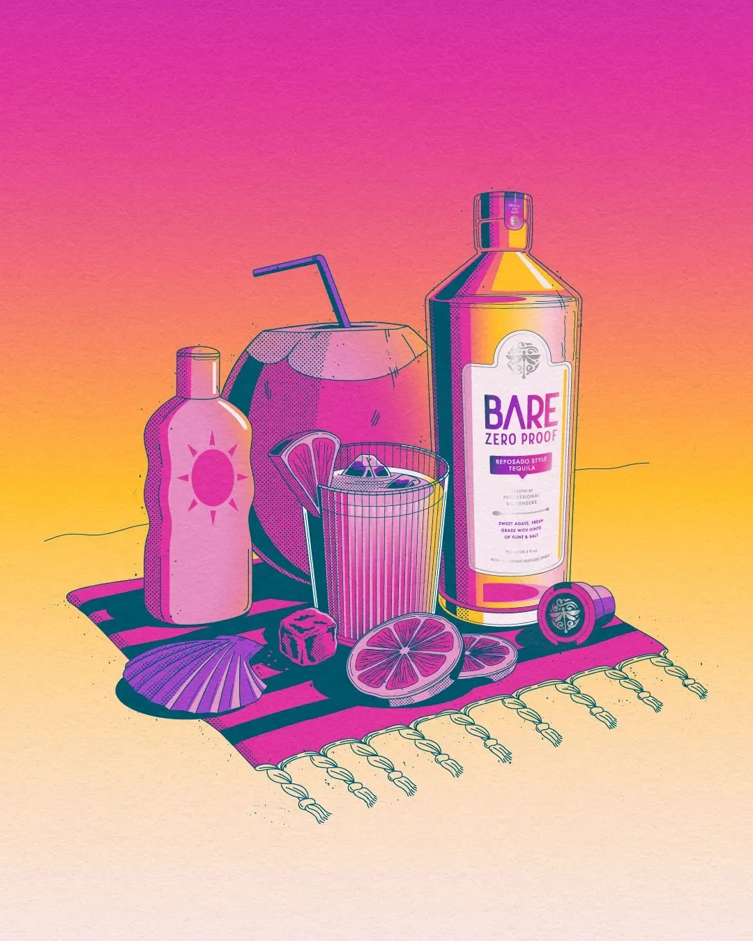 BARE Zero Proof Reposado Style Tequila 