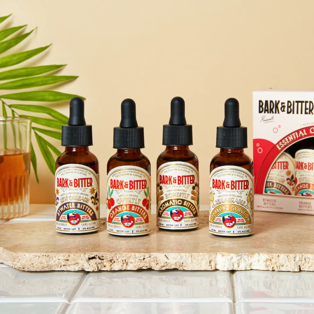 Essential Cocktail Bitters Sampler Kit (Alcohol-Free)