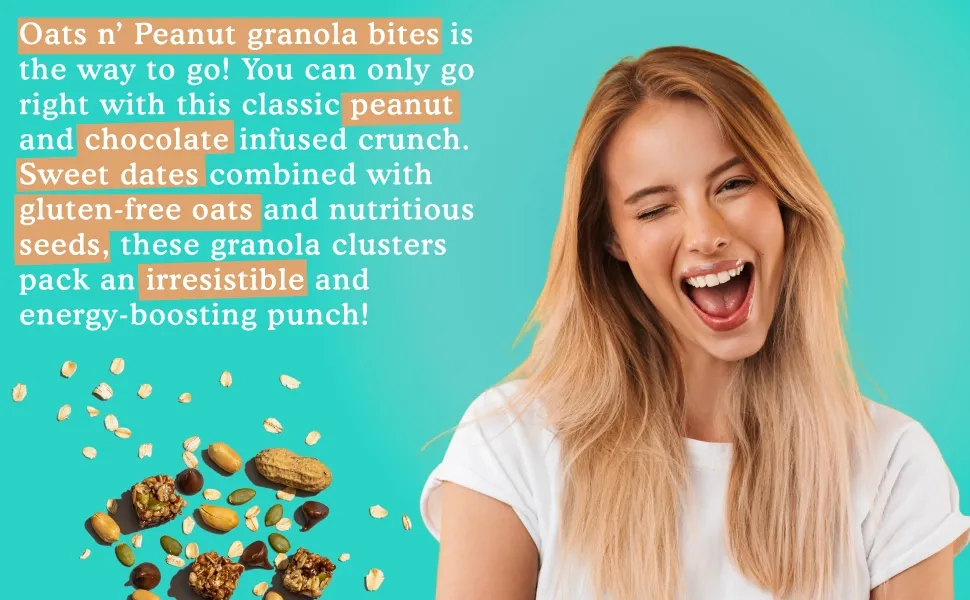 Oats N' Peanut Granola Bites 3oz. 12 Pack