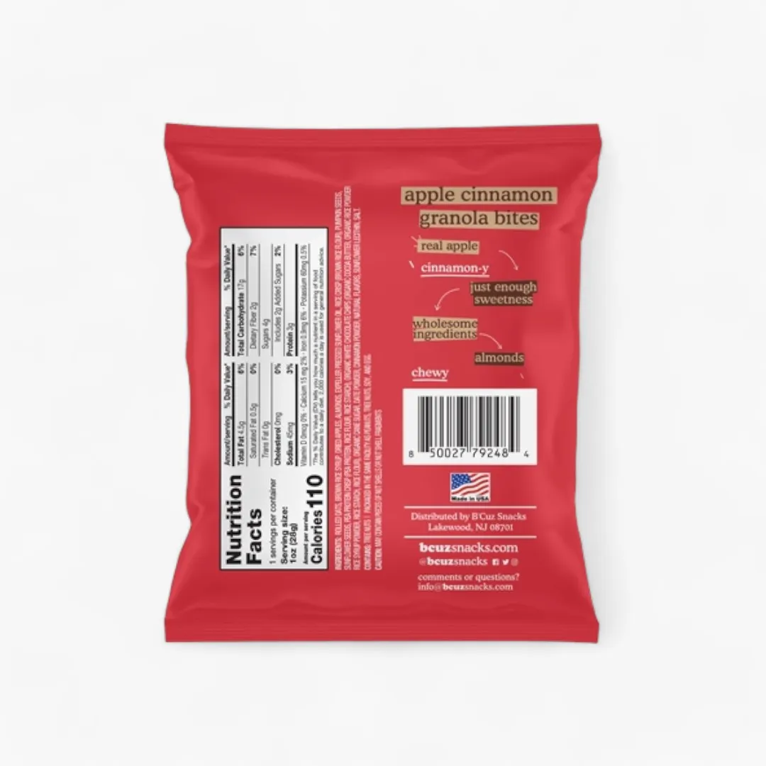 Apple Cinnamon Granola Bites 1oz. 24 Pack