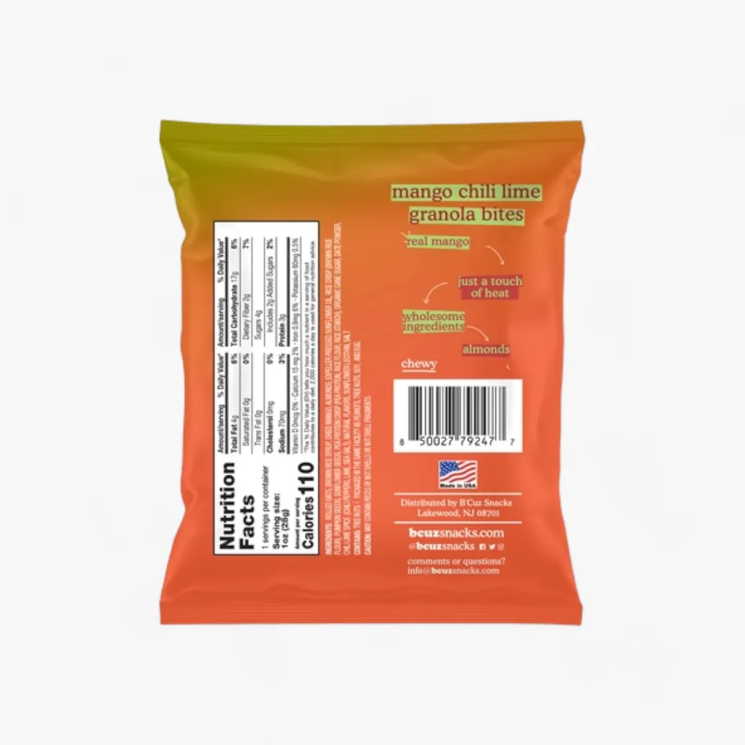 Mango Chili Lime Granola Bites 1 oz. 24 Pack