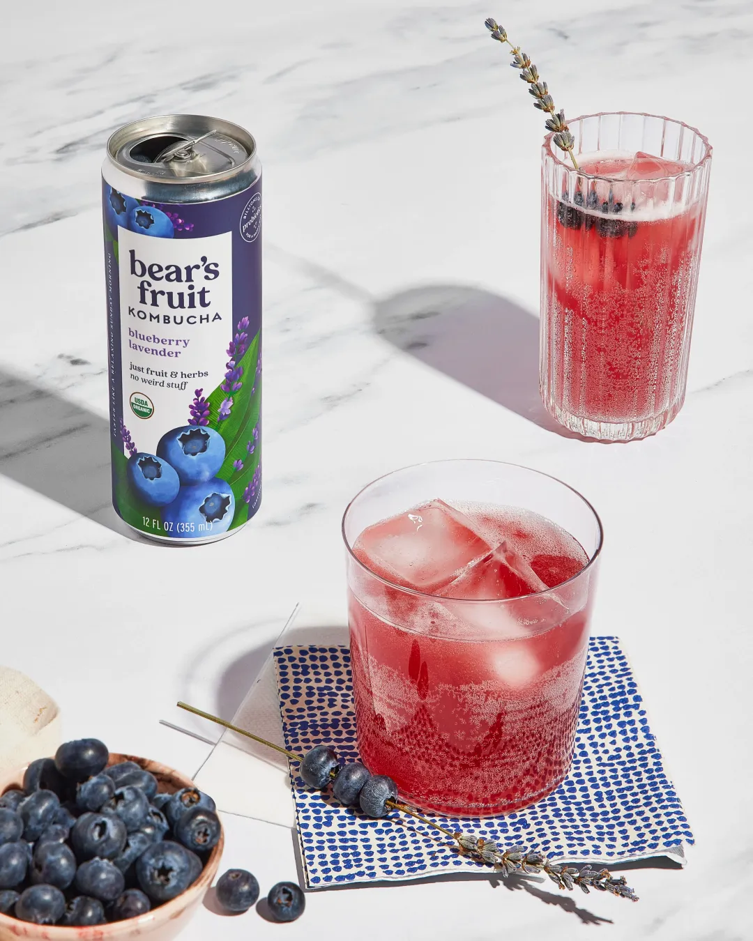 Blueberry Lavender Organic Fair Trade Kombucha