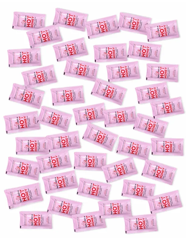 Bee Dolce Hot Honey 0.5 oz Packets (100-Pack) | Single-Serve Sweet Heat