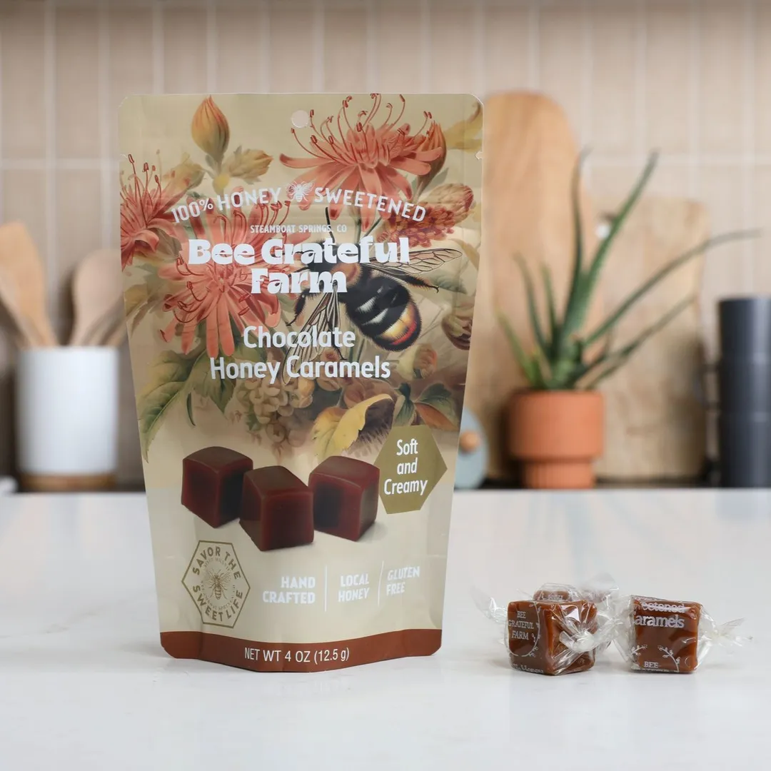 Chocolate Honey Caramels (12 Units)