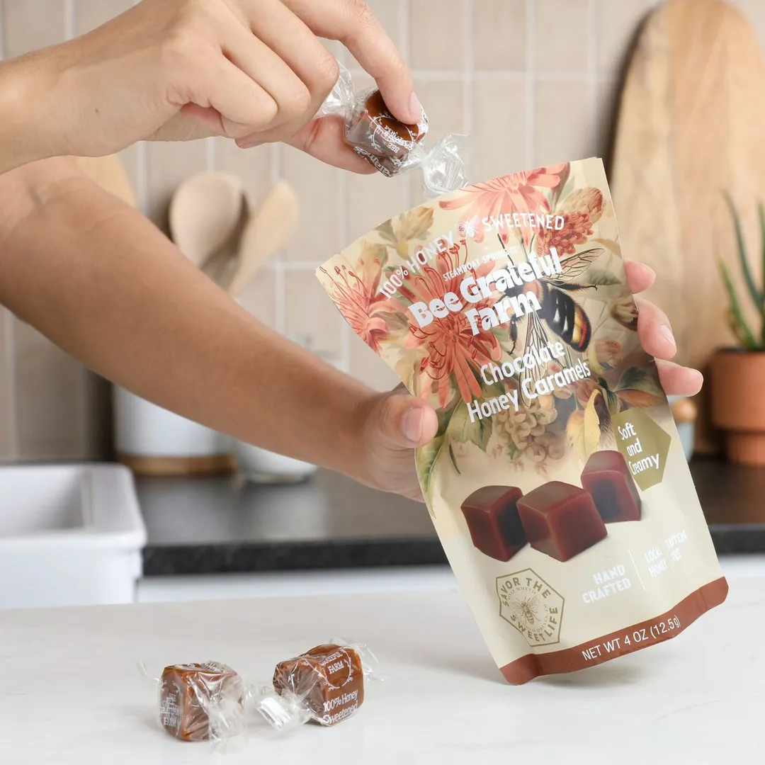 Chocolate Honey Caramels (12 Units)