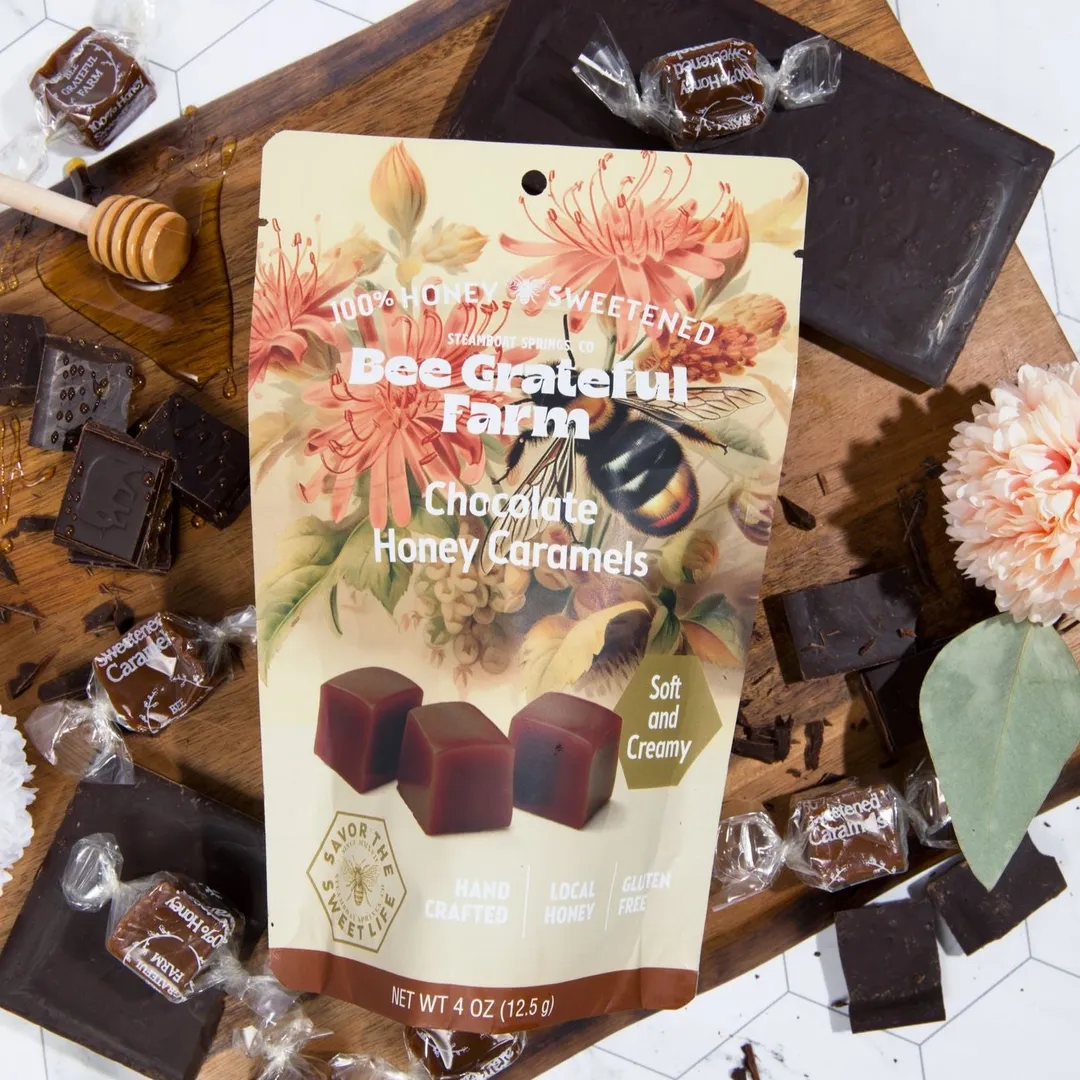 Chocolate Honey Caramels (12 Units)