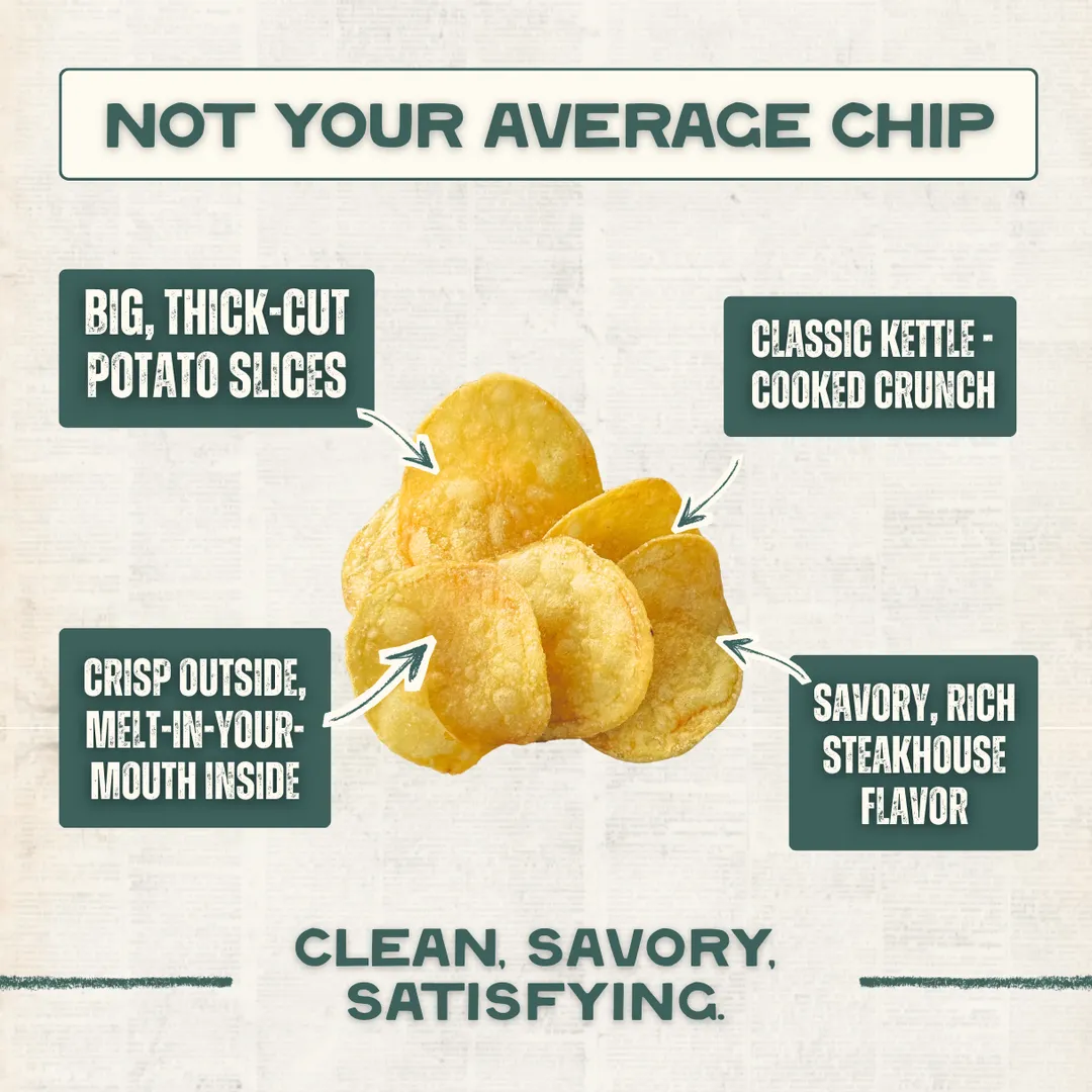 Beef Tallow Potato Chips - Salt N' Vinegar 
