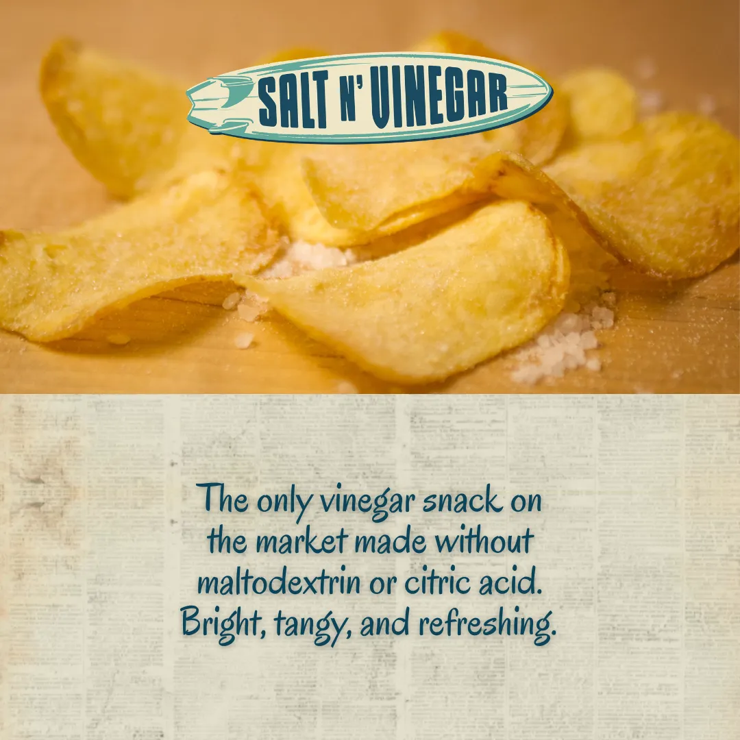 Beef Tallow Potato Chips - Salt N' Vinegar 