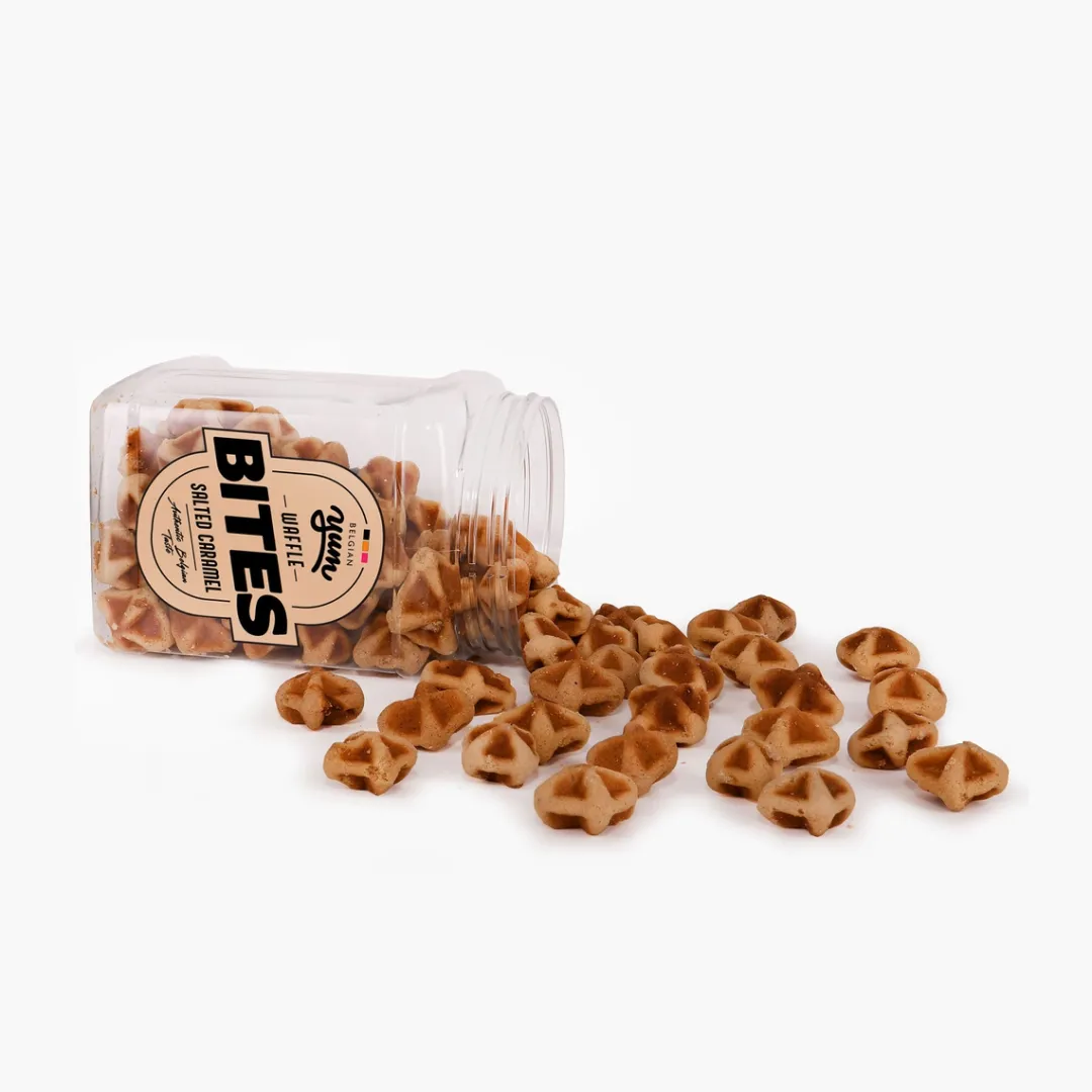 Belgian Waffle Bites 25oz – Salted Caramel