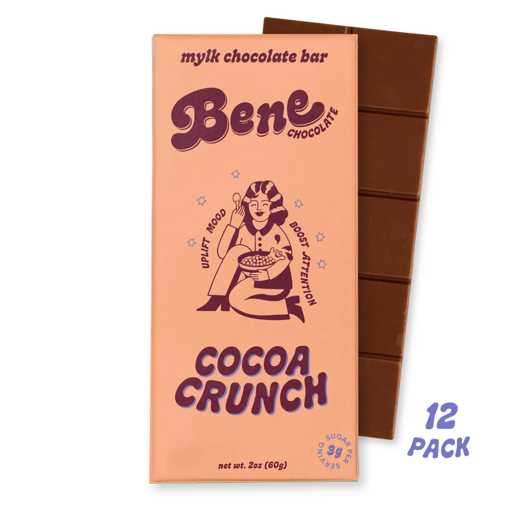 Cocoa Crunch Mylk Chocolate Bar: Mood + Attention Boost variant
