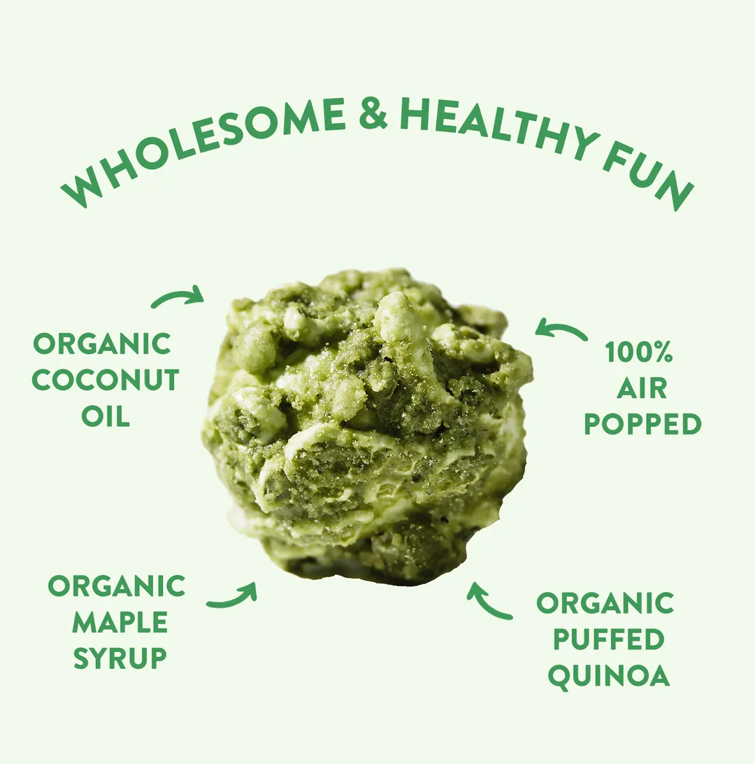 QuinoWow! Organic Quinoa Popcorn - Matcha
