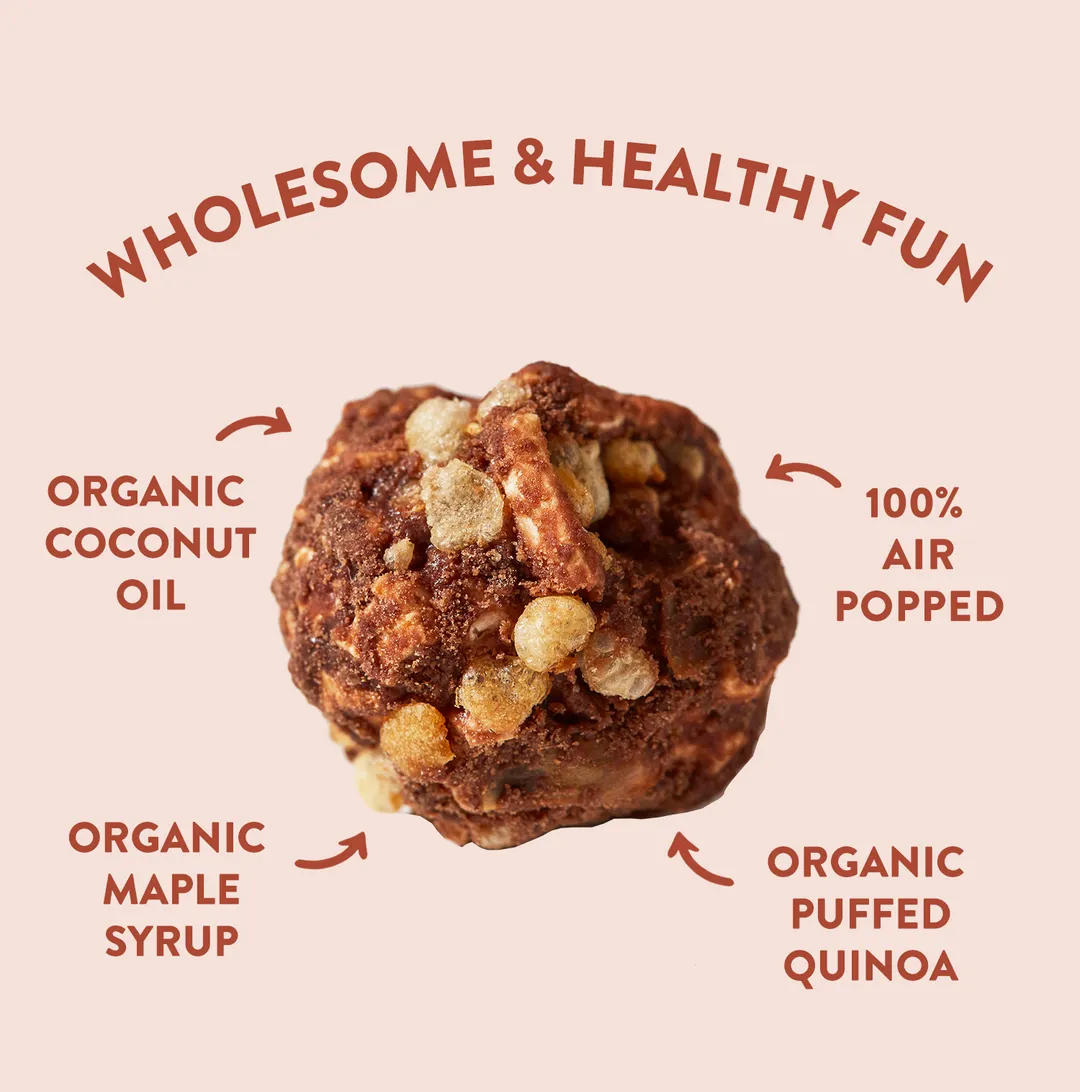 QuinoWow! Organic Quinoa Popcorn - Dark Chocolate