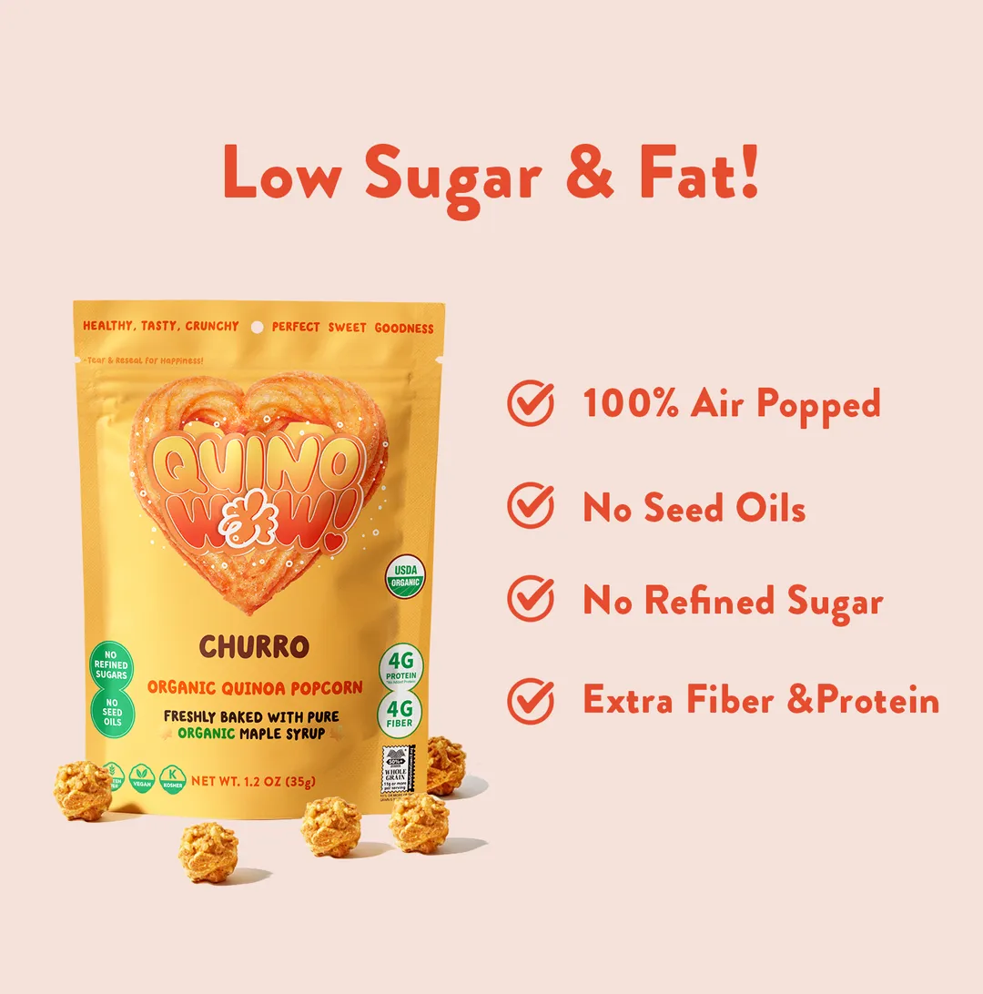 QuinoWow! Organic Quinoa Popcorn - Churro