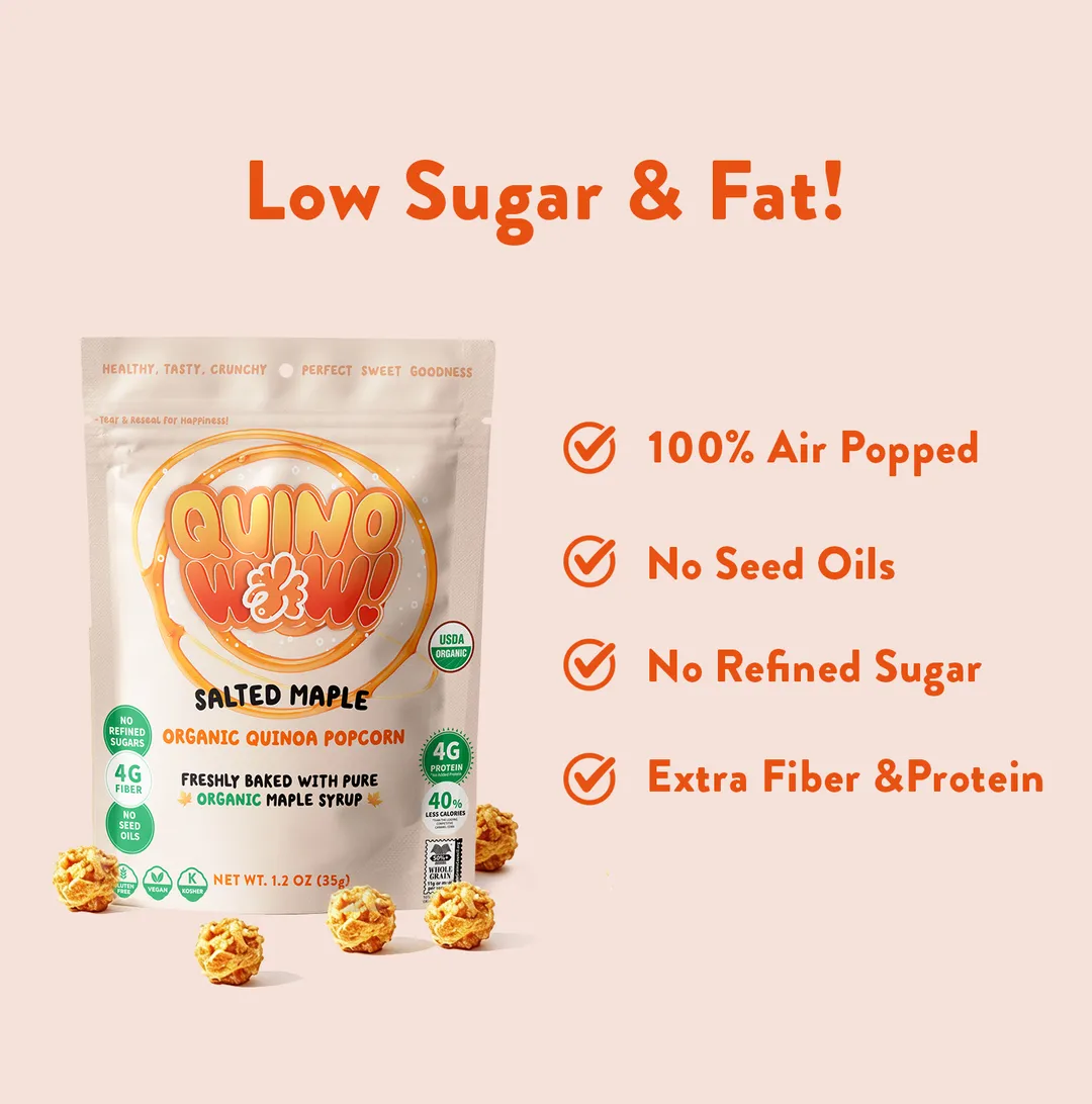 QuinoWow! Organic Quinoa Popcorn - Salted Maple