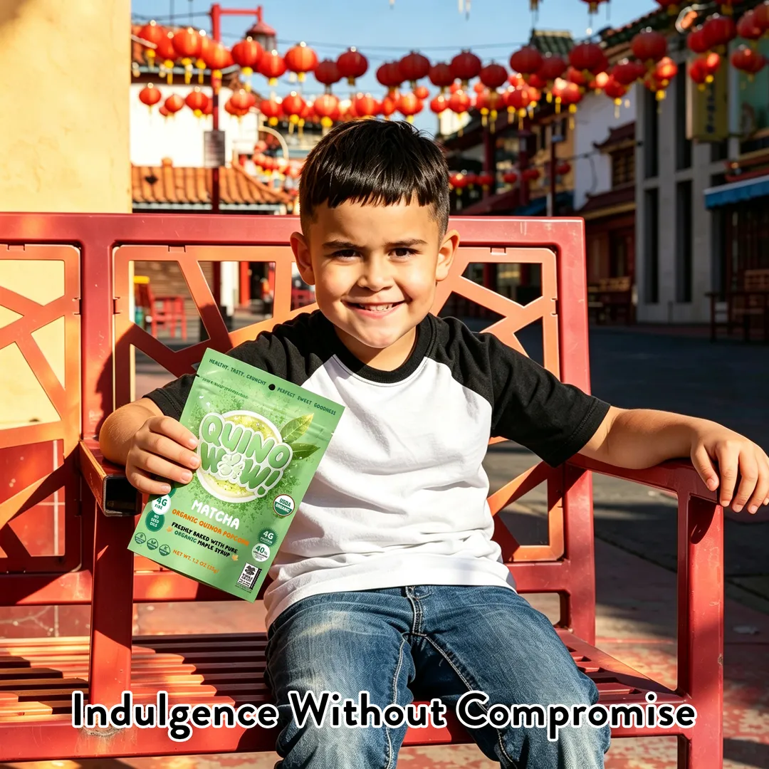 QuinoWow! Organic Quinoa Popcorn - Matcha