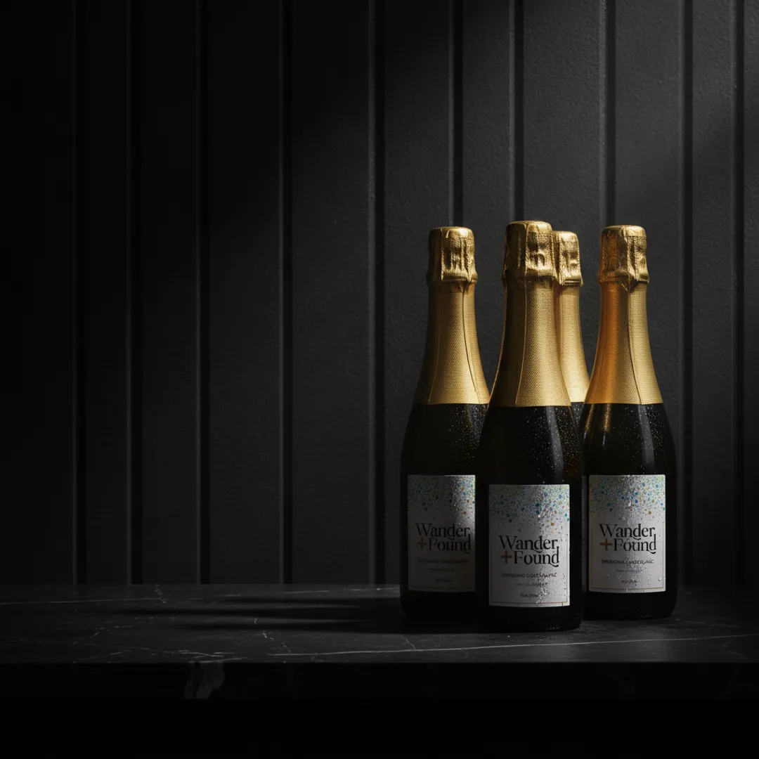 Wander + Found Non-Alcoholic Sparkling Cuvée Blanc | 375 mL bottle Packs