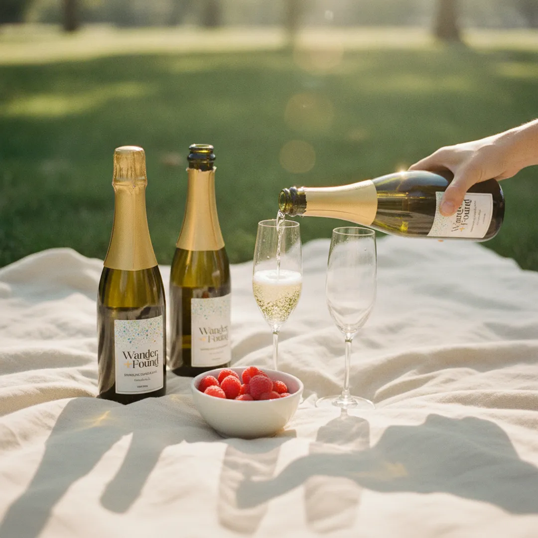Wander + Found Non-Alcoholic Sparkling Cuvée Blanc | 375 mL bottle Packs