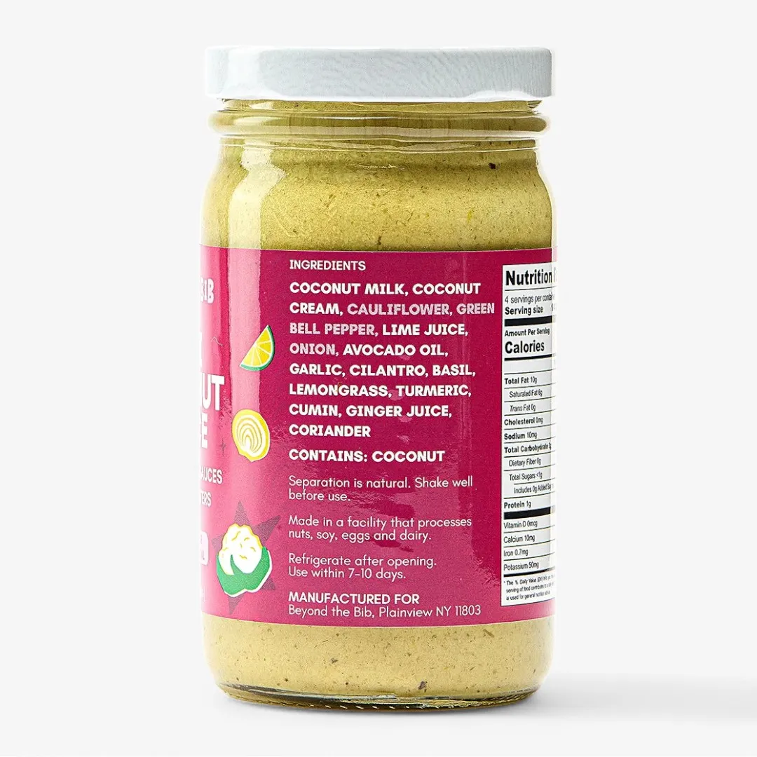 Beyond the Bib Kids Thai Coconut Sauce