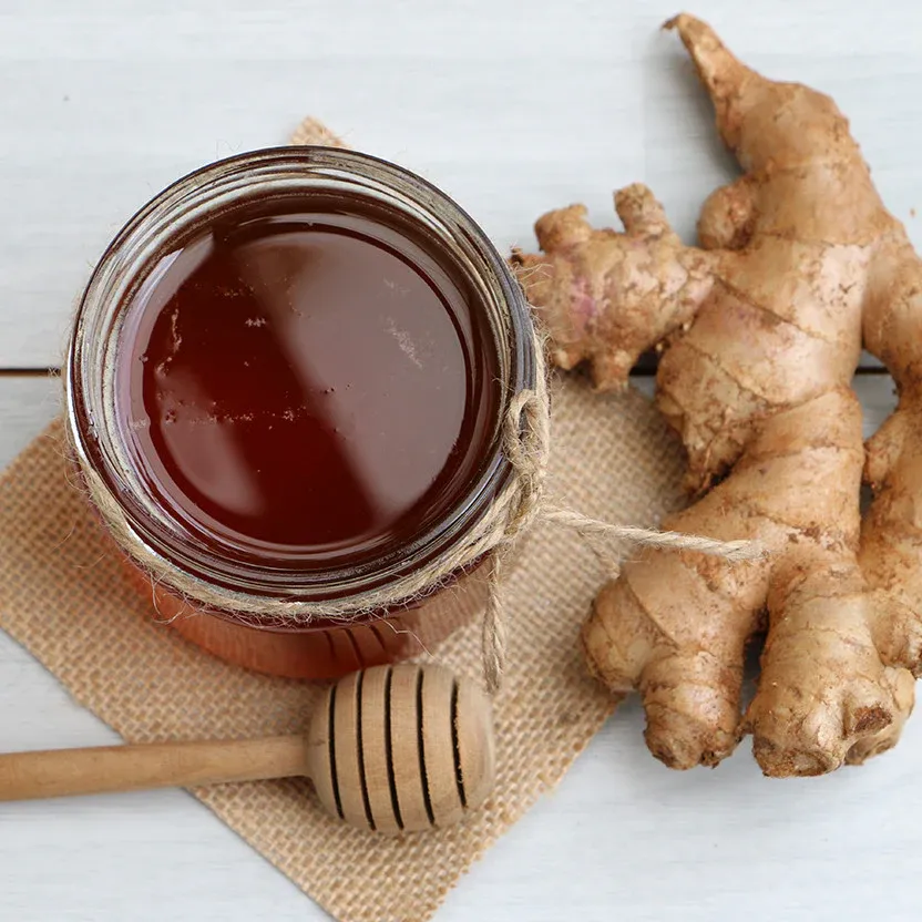 Ginger Infused Honey - 10 oz Jar