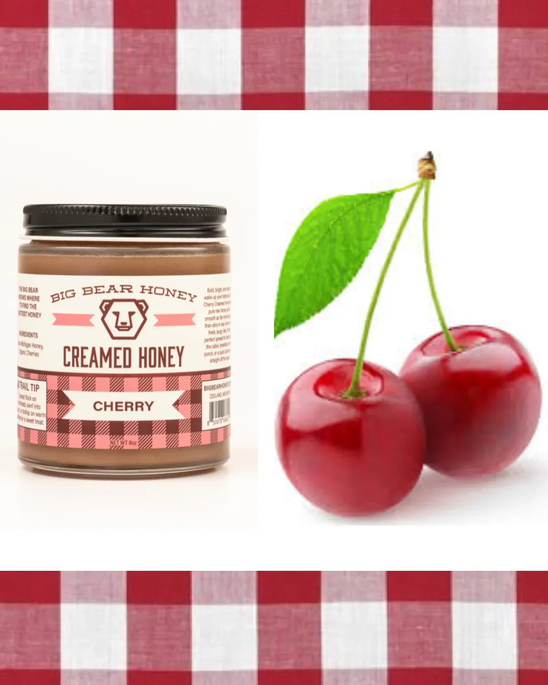 Cherry Creamed Honey - 8oz
