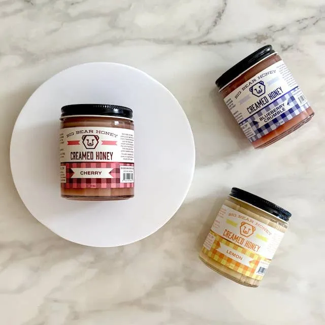 Blueberry Crumble Creamed Honey - 8 oz
