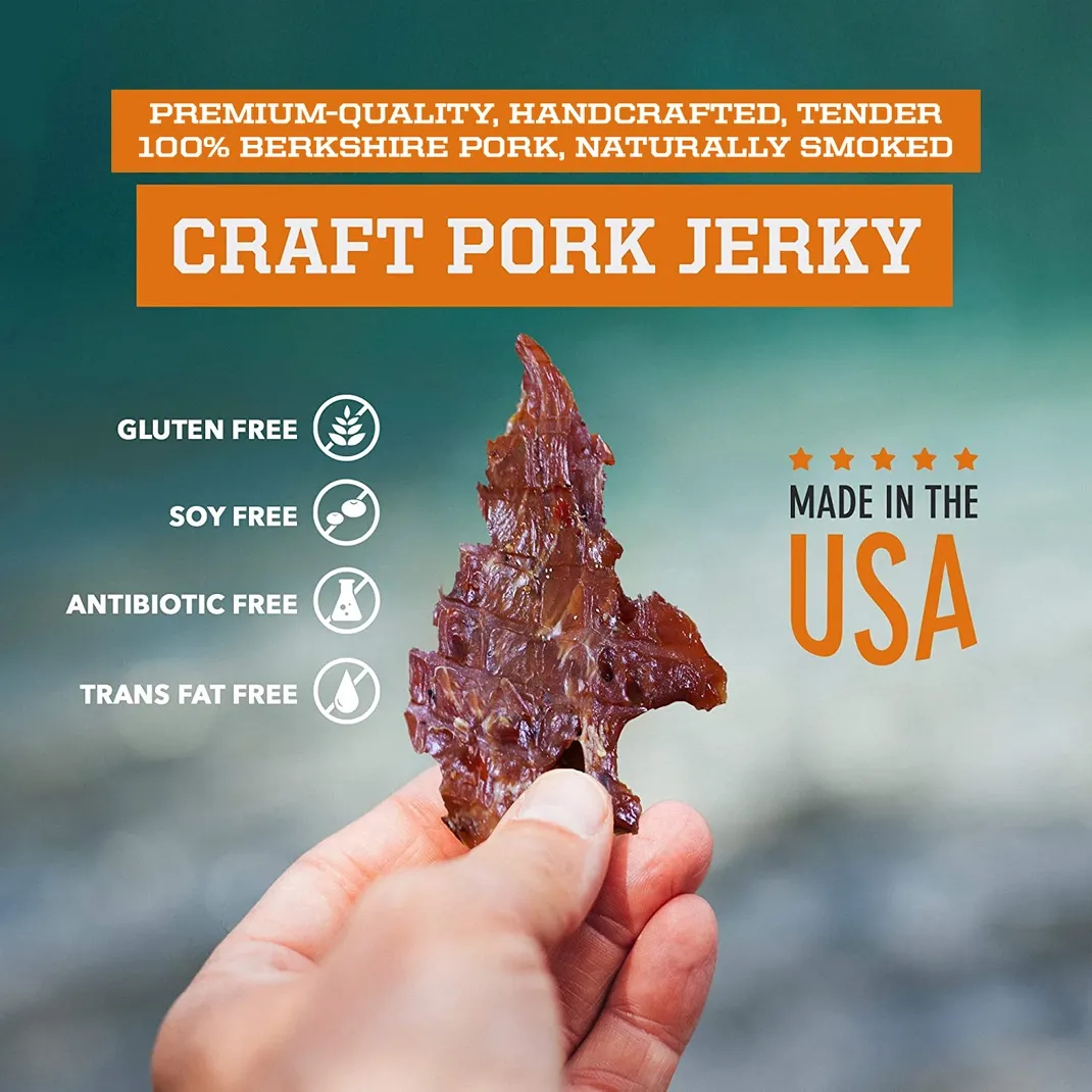 Craft Pork Jerky - Maple - 8 X 2.25 oz. Bags