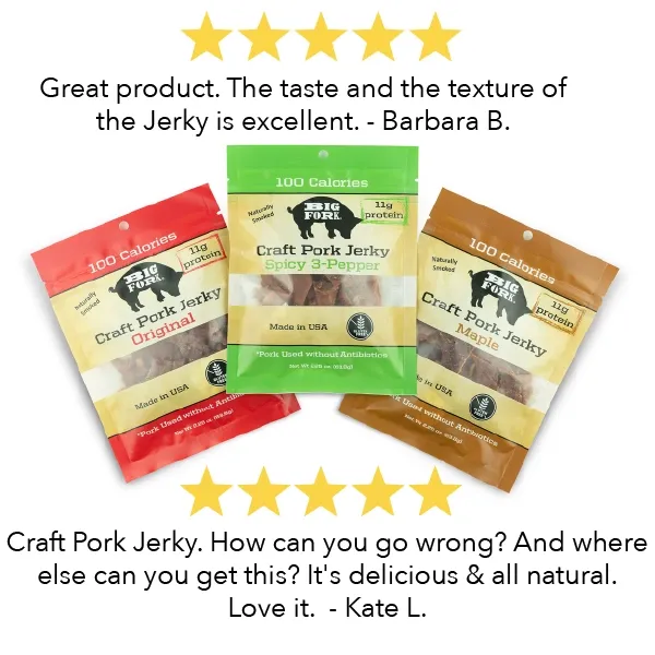 Craft Pork Jerky - Maple - 8 X 2.25 oz. Bags