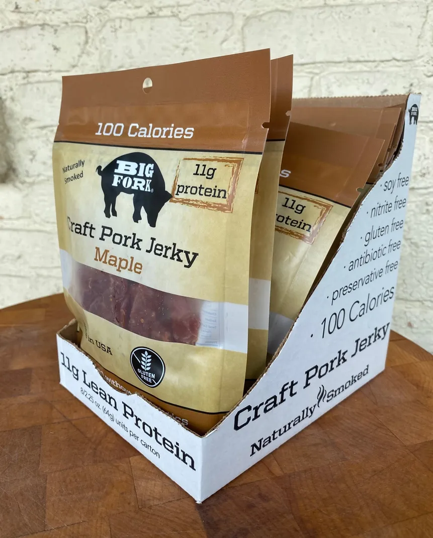 Craft Pork Jerky - Maple - 8 X 2.25 oz. Bags