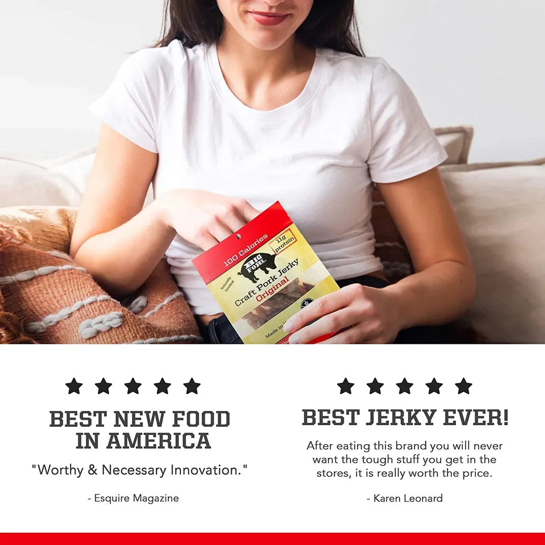 Craft Pork Jerky - Original - 8 X 2.25 oz. Bags