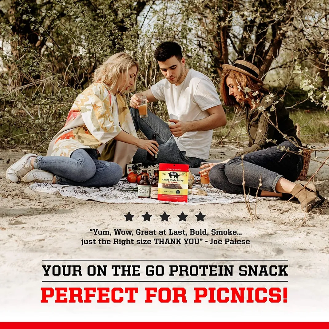 Craft Pork Jerky - Original - 8 X 2.25 oz. Bags