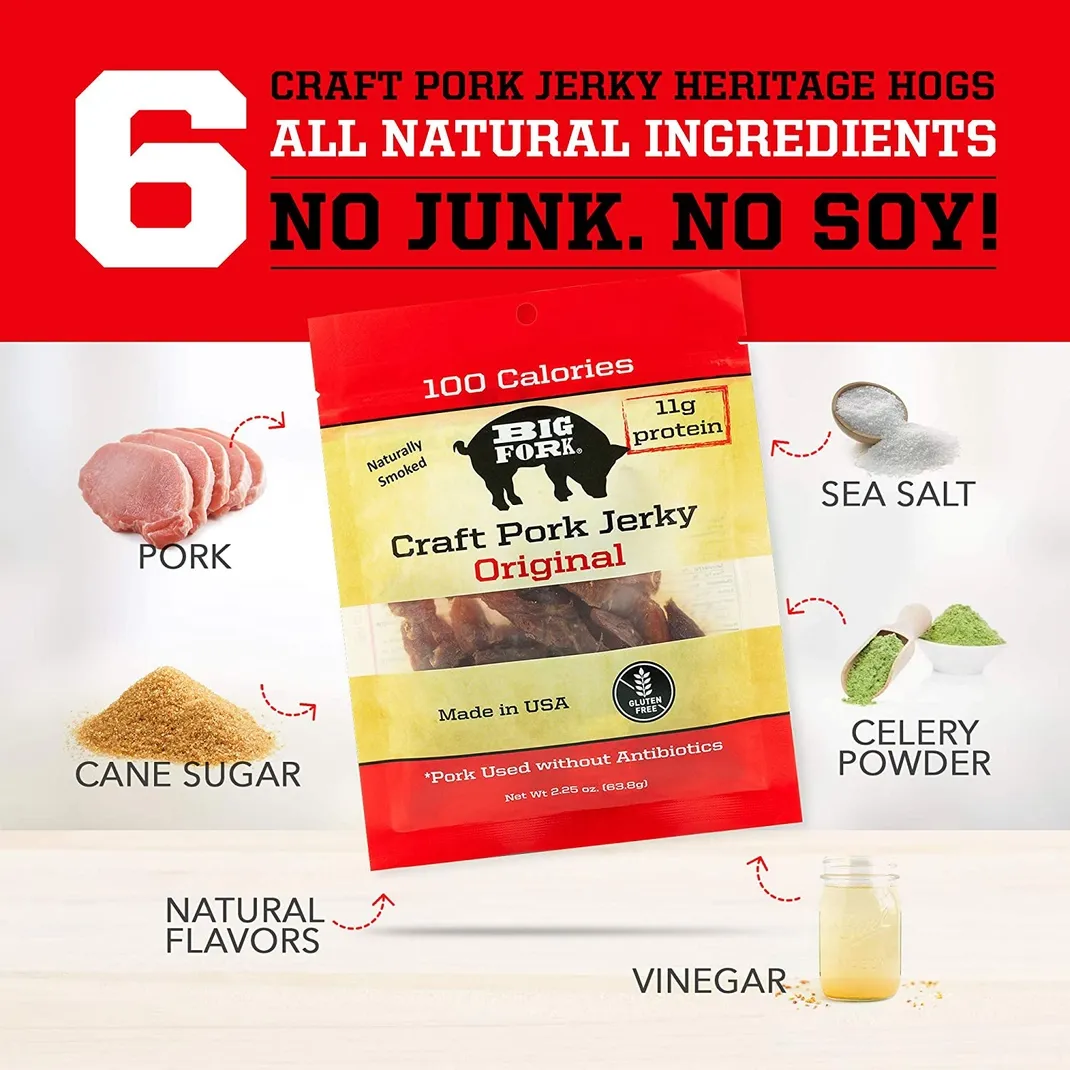 Craft Pork Jerky - Original - 8 X 2.25 oz. Bags