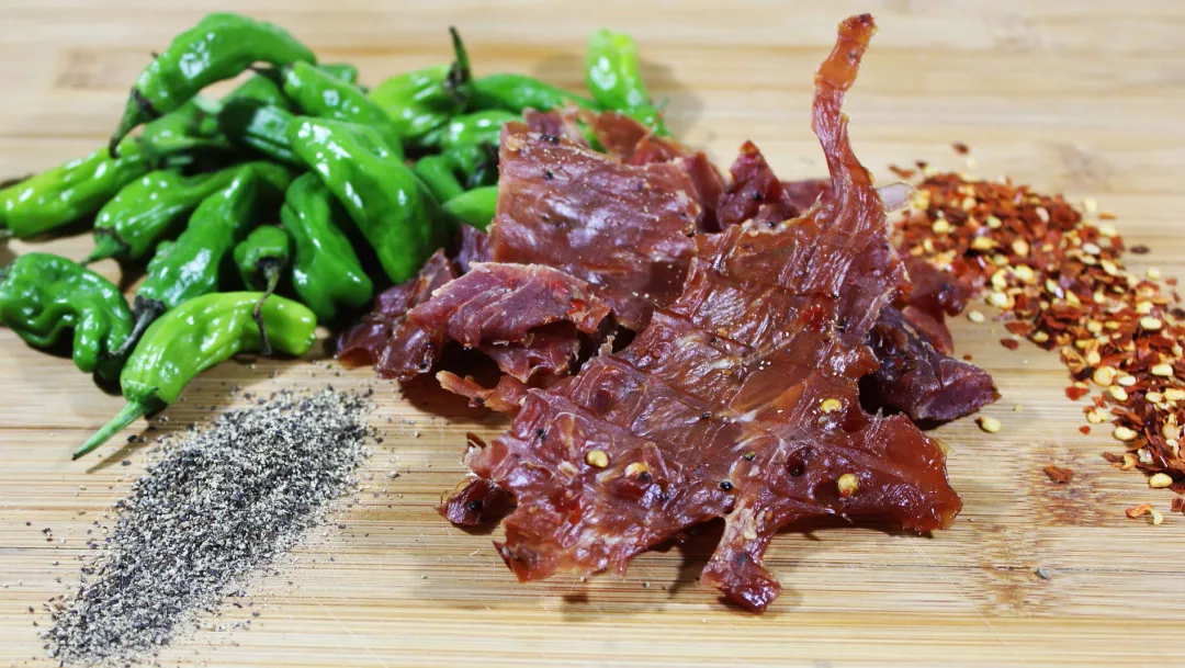 Craft Pork Jerky - Spicy 3 - Pepper - 8 X 2.25 oz. Bags