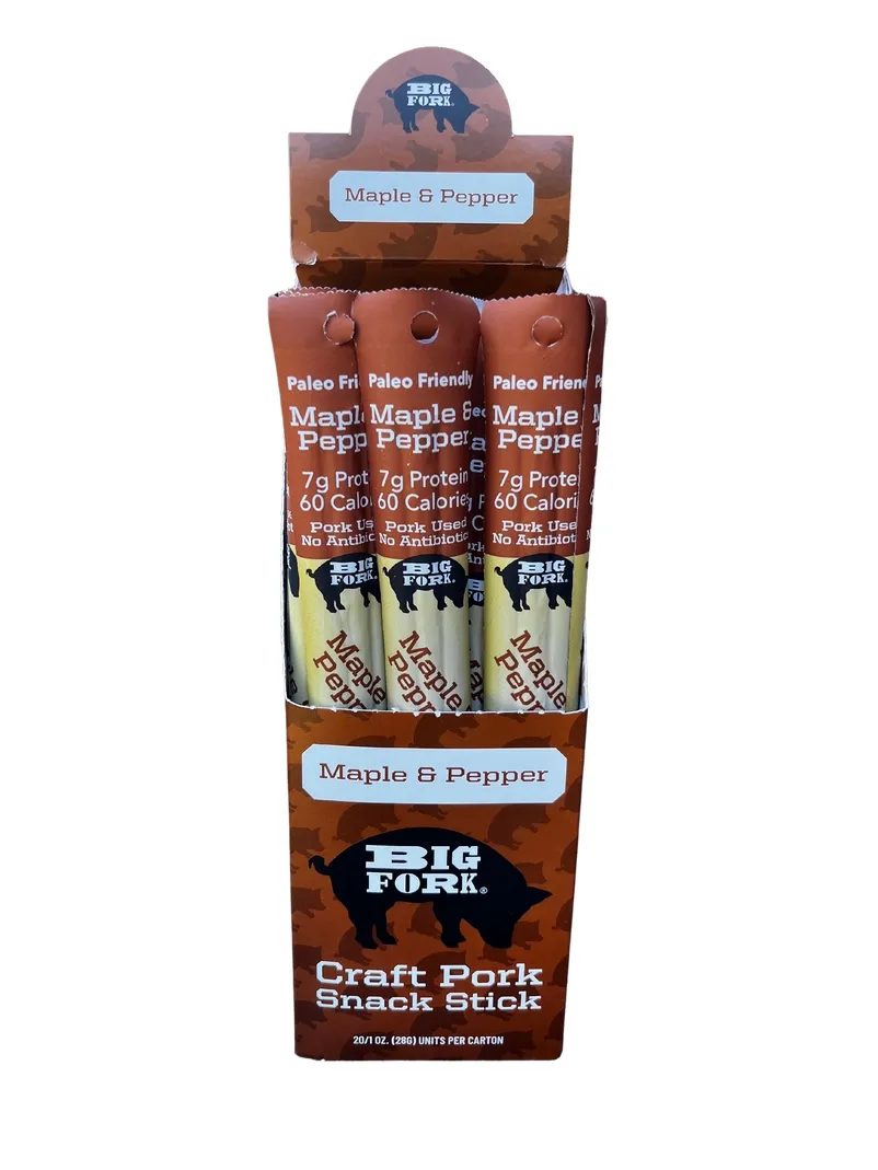 Craft Pork Snack Stick - Maple & Pepper - 20 Sticks