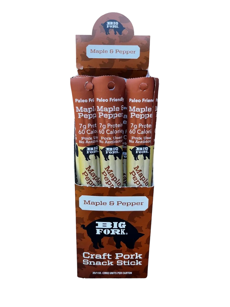 Craft Pork Snack Stick - Maple & Pepper - 80 Sticks