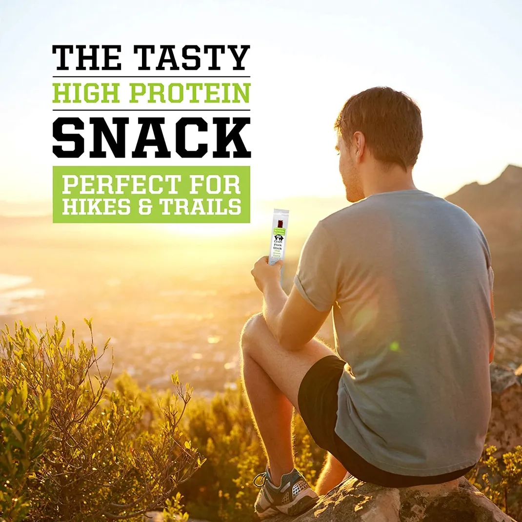 Craft Pork Snack Stick - Thai Green Curry - 20 Sticks