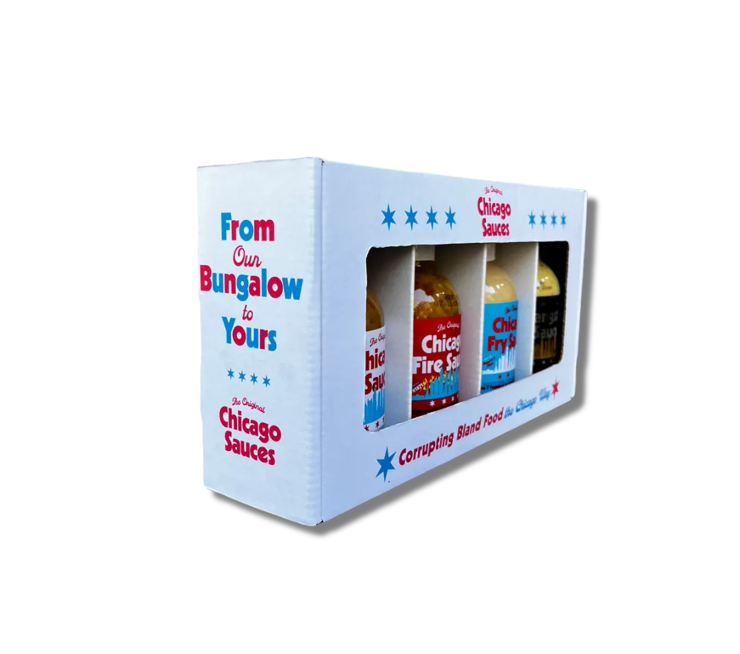 Gift Box For 4 Pack of Chicago Sauce Line