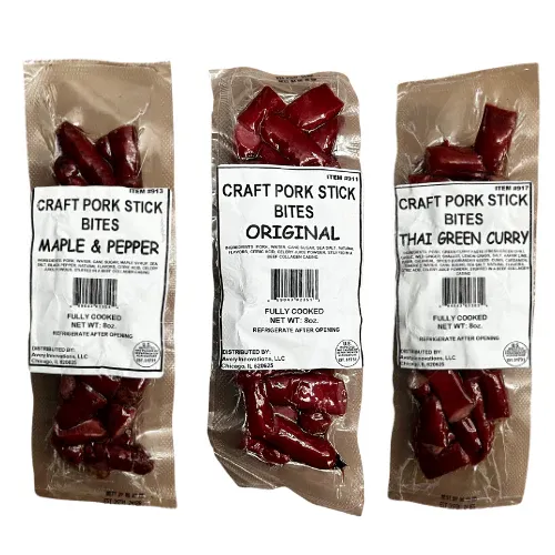 Snack Stick Bites - Thai Green Curry Flavor - 8 oz. Packs