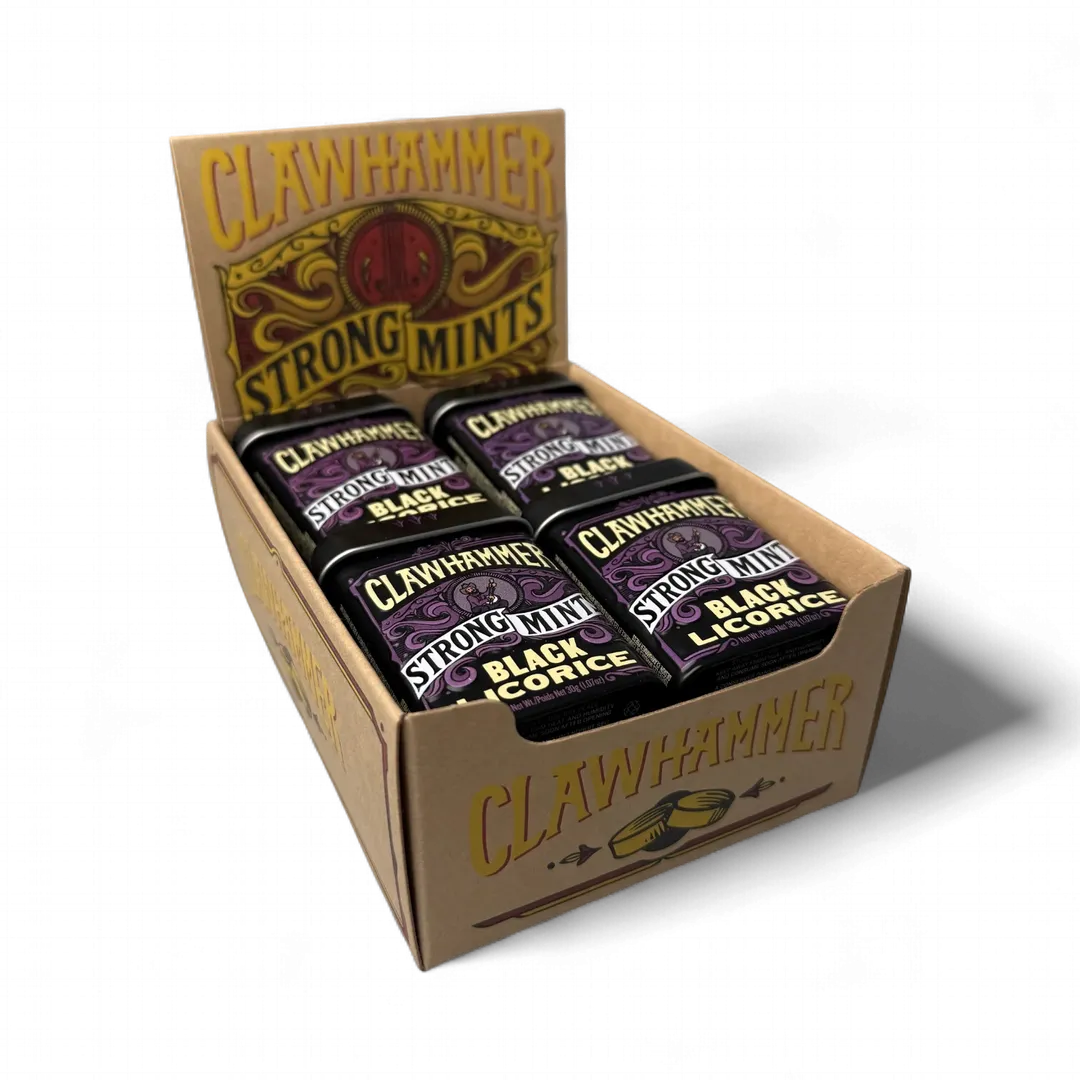 Clawhammer Strong Mints - Black Licorice 48 ct