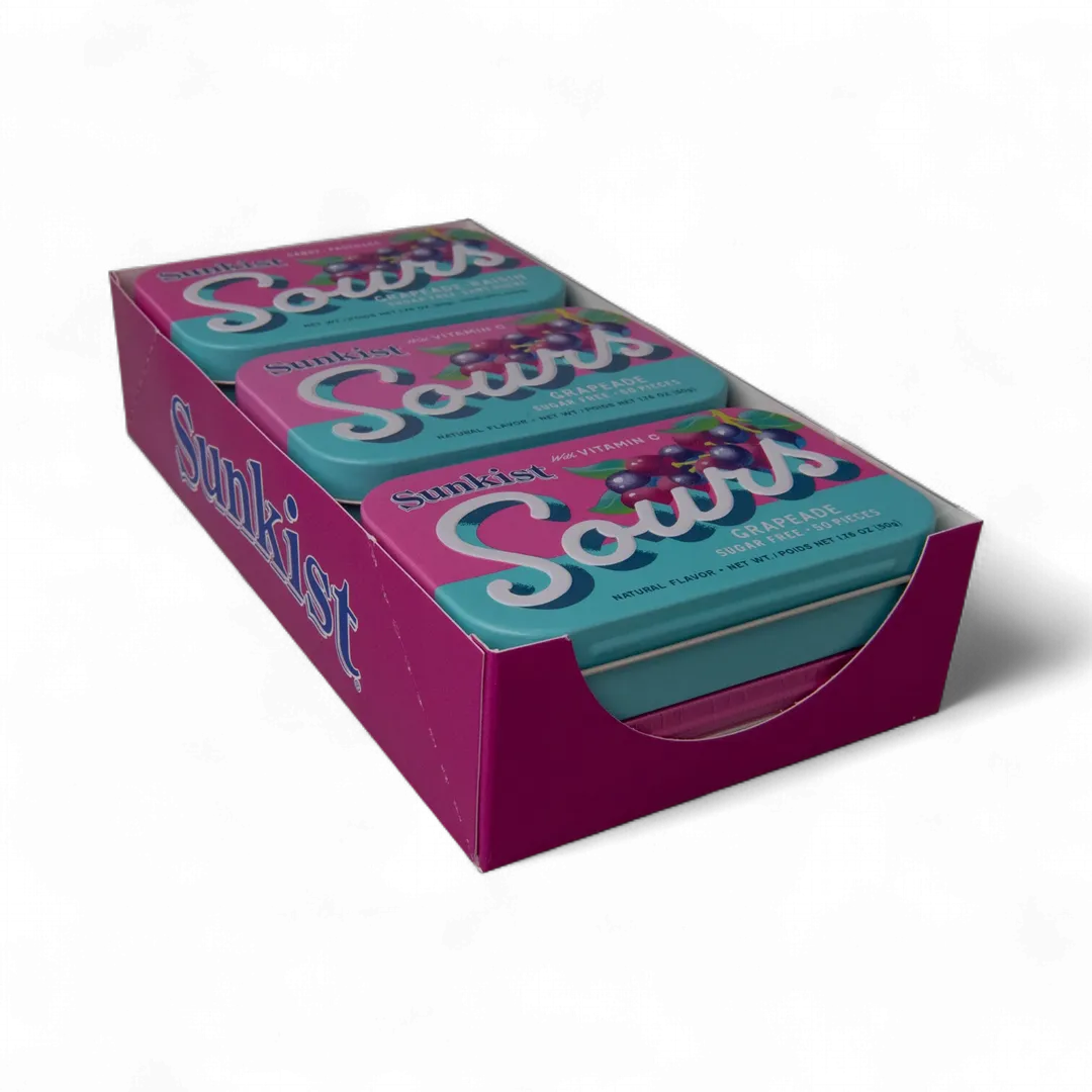 Sunkist Sours with Vitamin C - Grapeade 144ct