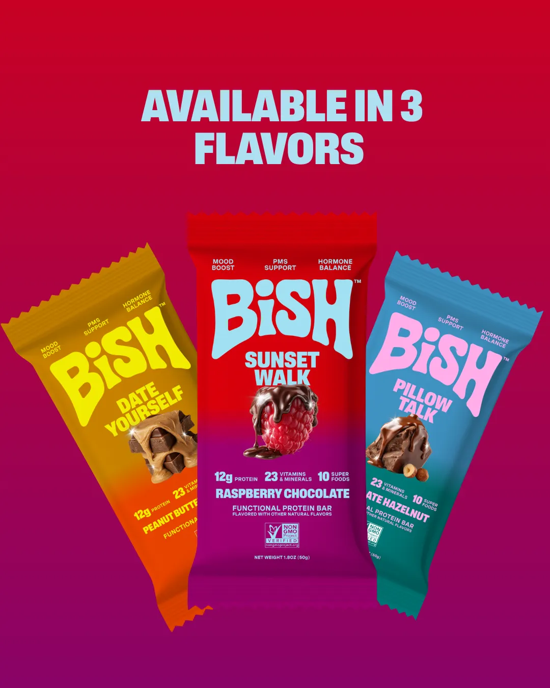Hormone & Menstrual Health Protein Bar-Raspberry chocolate (28 Total Bars) 