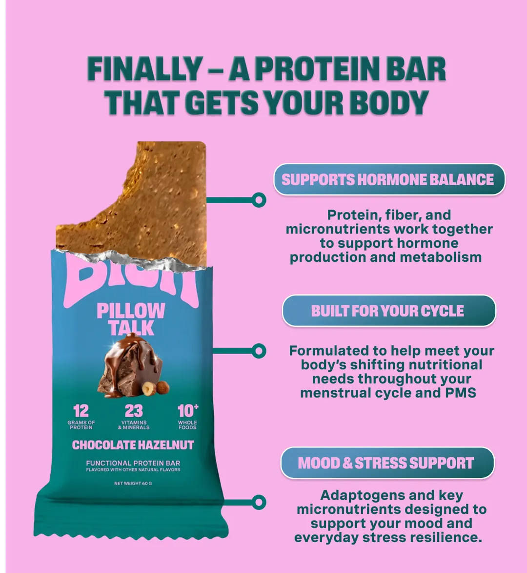 Hormone & Menstrual Health Protein bar- Chocolate hazelnut (28 Total Bars) 