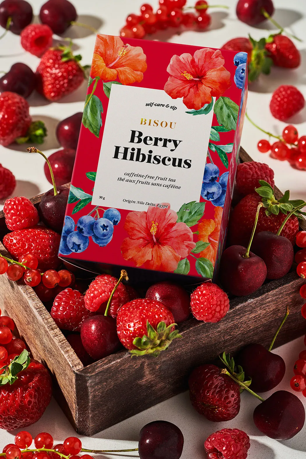 Organic Berry Hibiscus - Fruit tea, 12 sachets