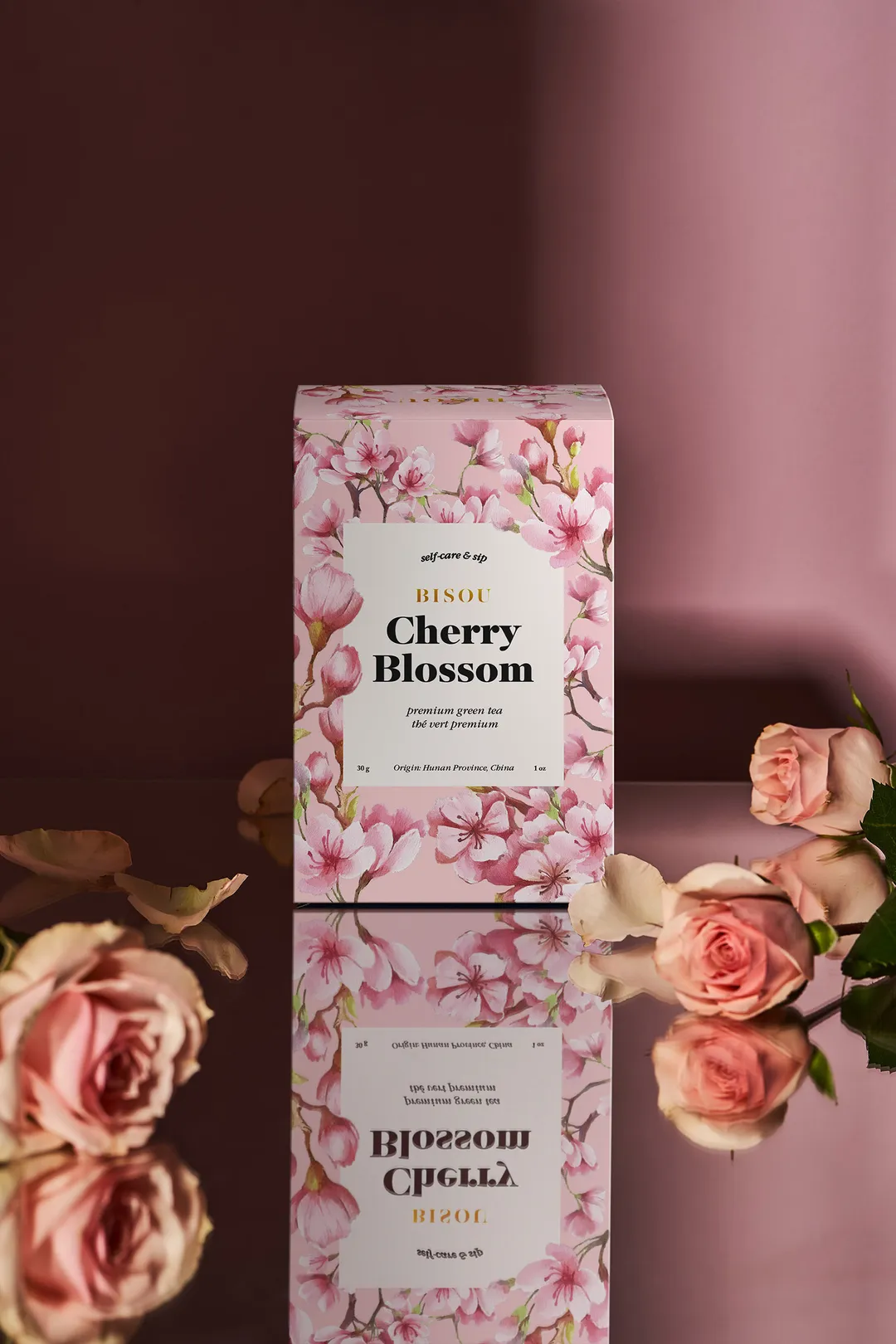 Organic Cherry Blossom - Green tea, 12 sachets