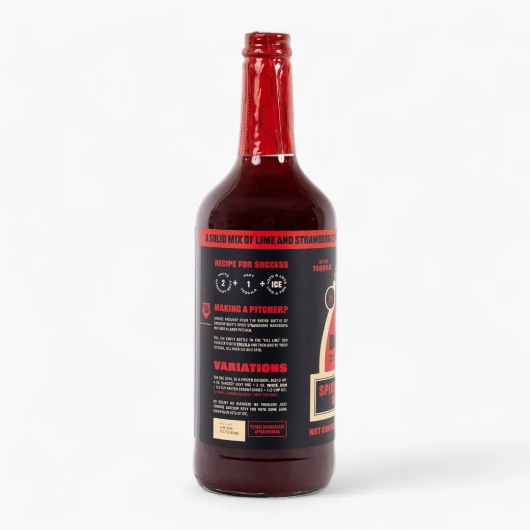 Spicy Strawberry Margarita Cocktail Mixer