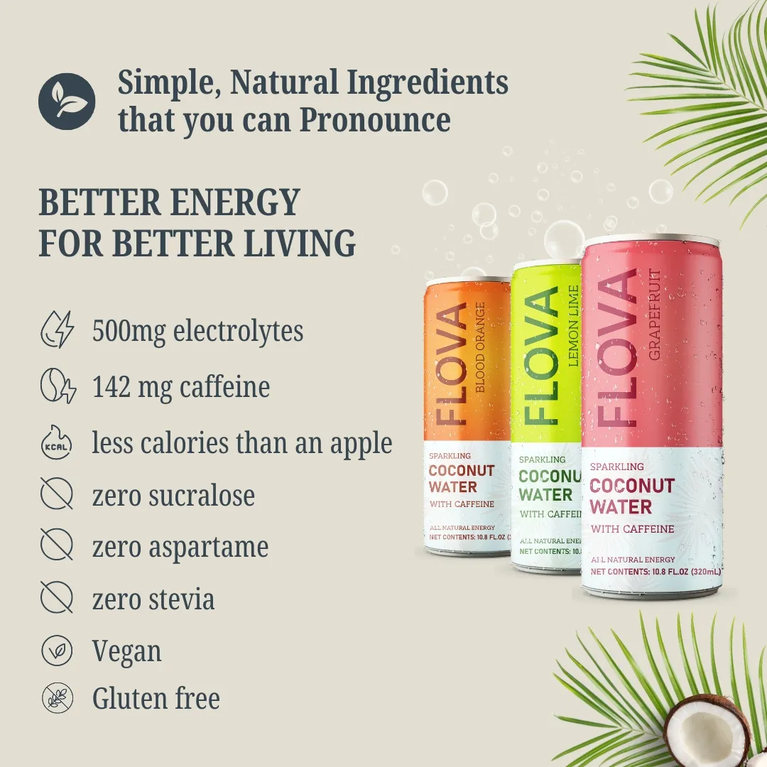 Coconut Water Energy Drink Lemon Lime