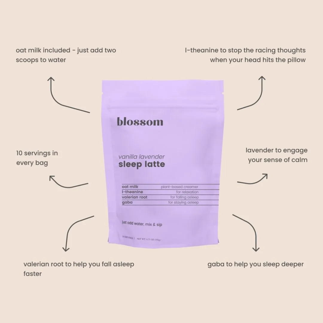 Vanilla Lavender Sleep Latte - For Relaxation and Sleep