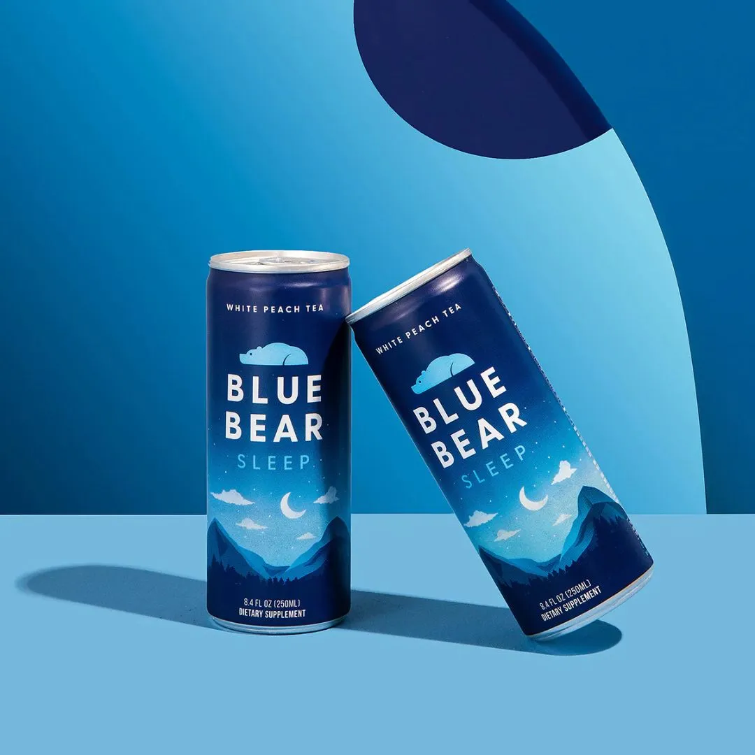 Blue Bear Sleep (White Peach Tea) Sleep Drink - 12 pack