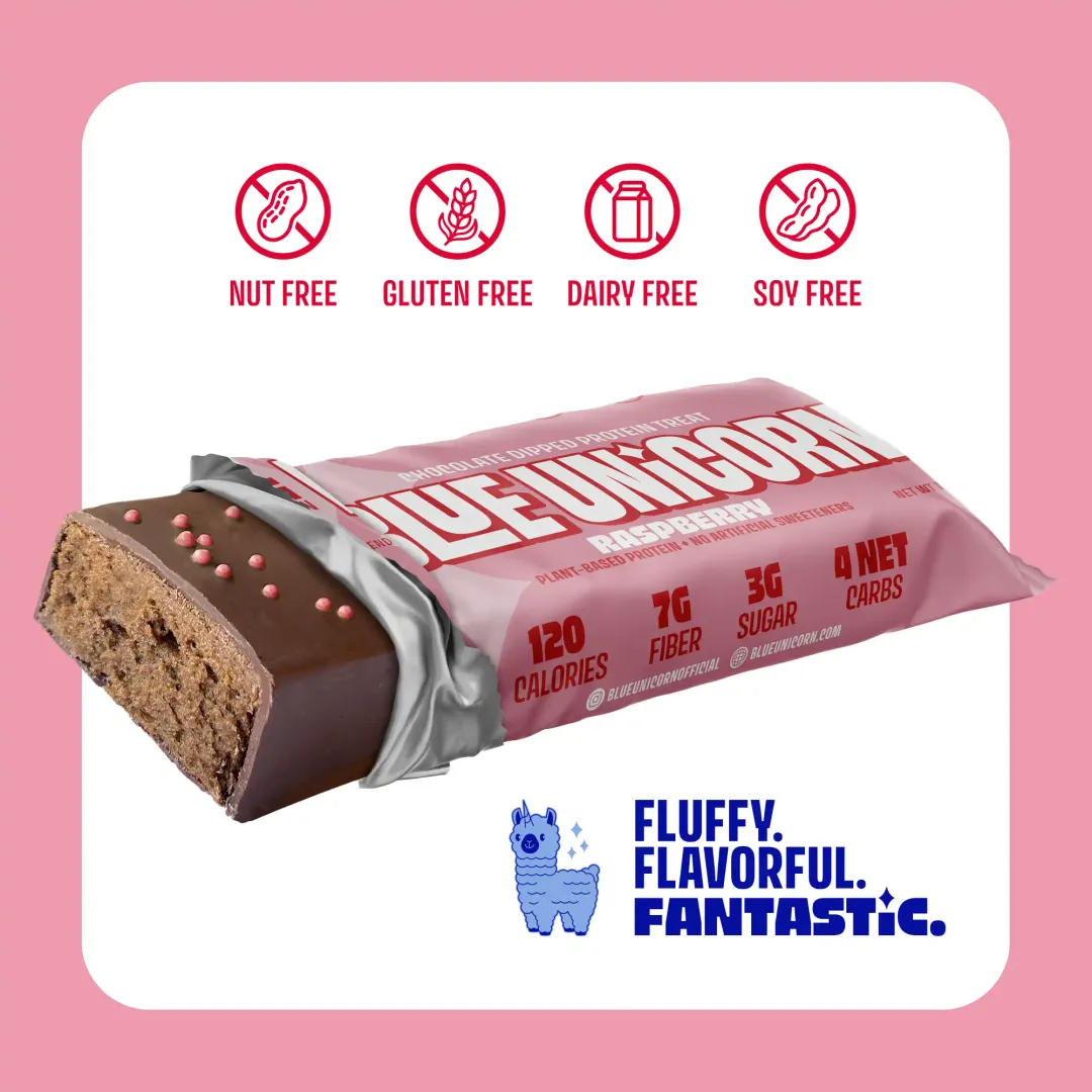 Raspberry Protein Bar Carton – 12 Bars