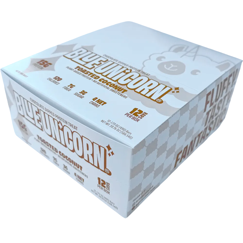 Toasted Coconut Protein Bar Carton – 12 Bars