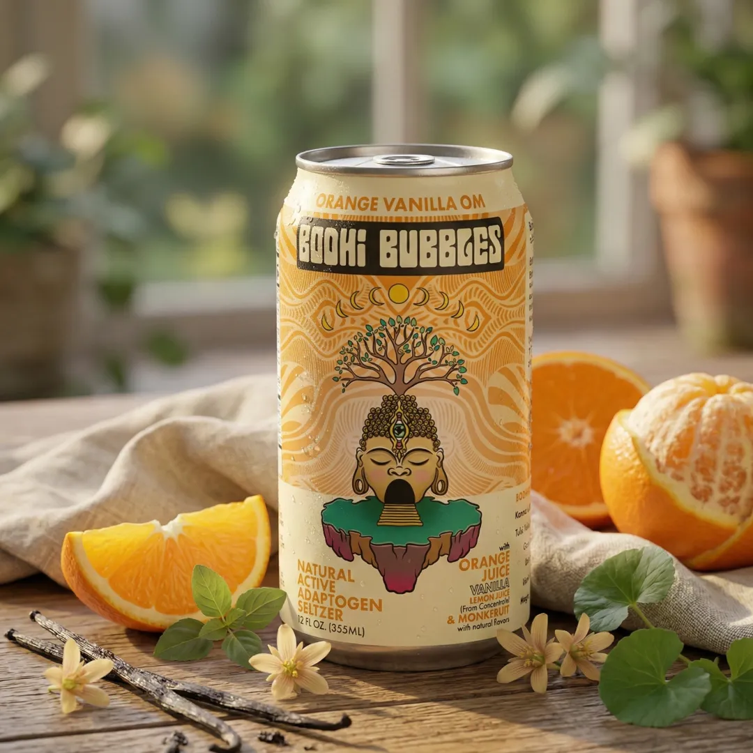 Orange Vanilla Om (12-pk) | Active Adaptogen Seltzer